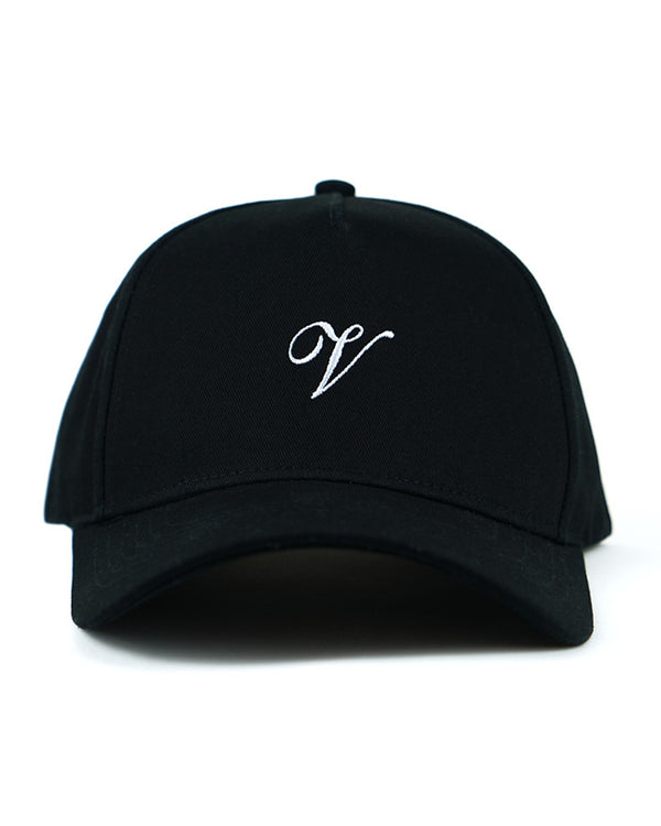 V Script Logo Hat – Black | The Football Life® - The Football Life
