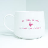 La Vida Es Mas Sabrosa Con Cafecito Mug White