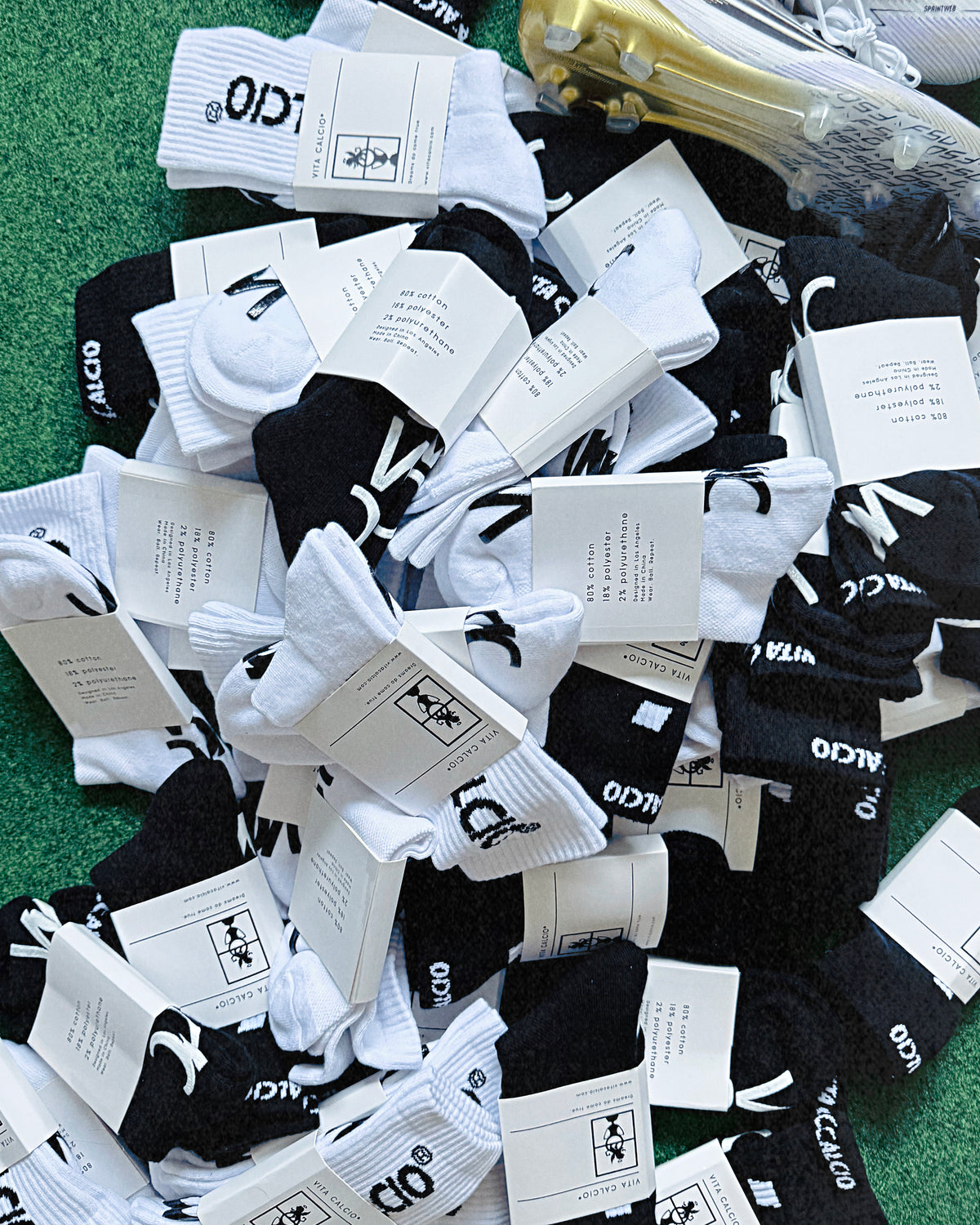 VITA CALCIO® Grippy Socks Prototype V2 - Black