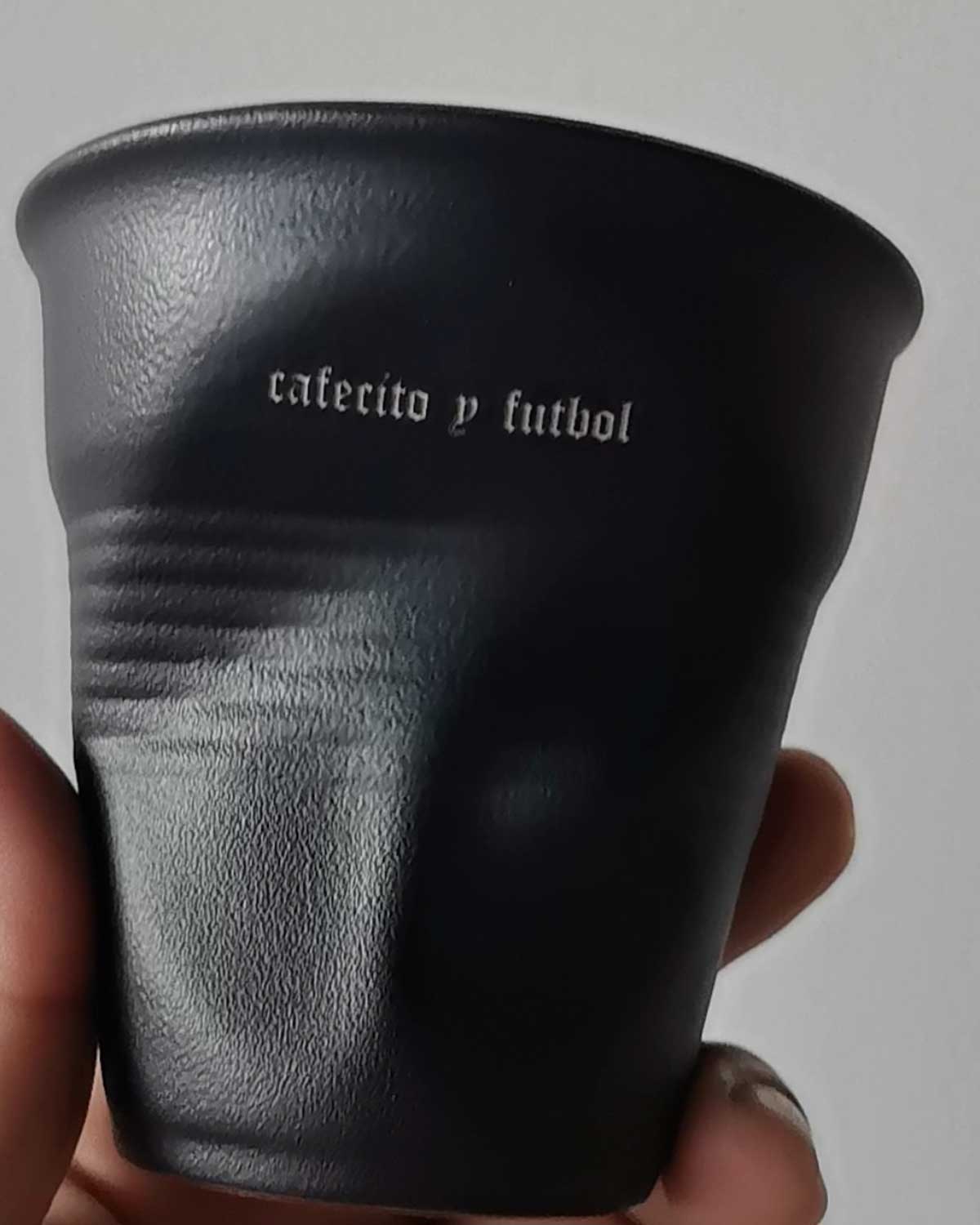 Cafecito y Fútbol 3oz. Espressito Cup - Black