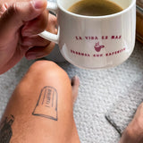 La Vida Es Mas Sabrosa Con Cafecito Mug White