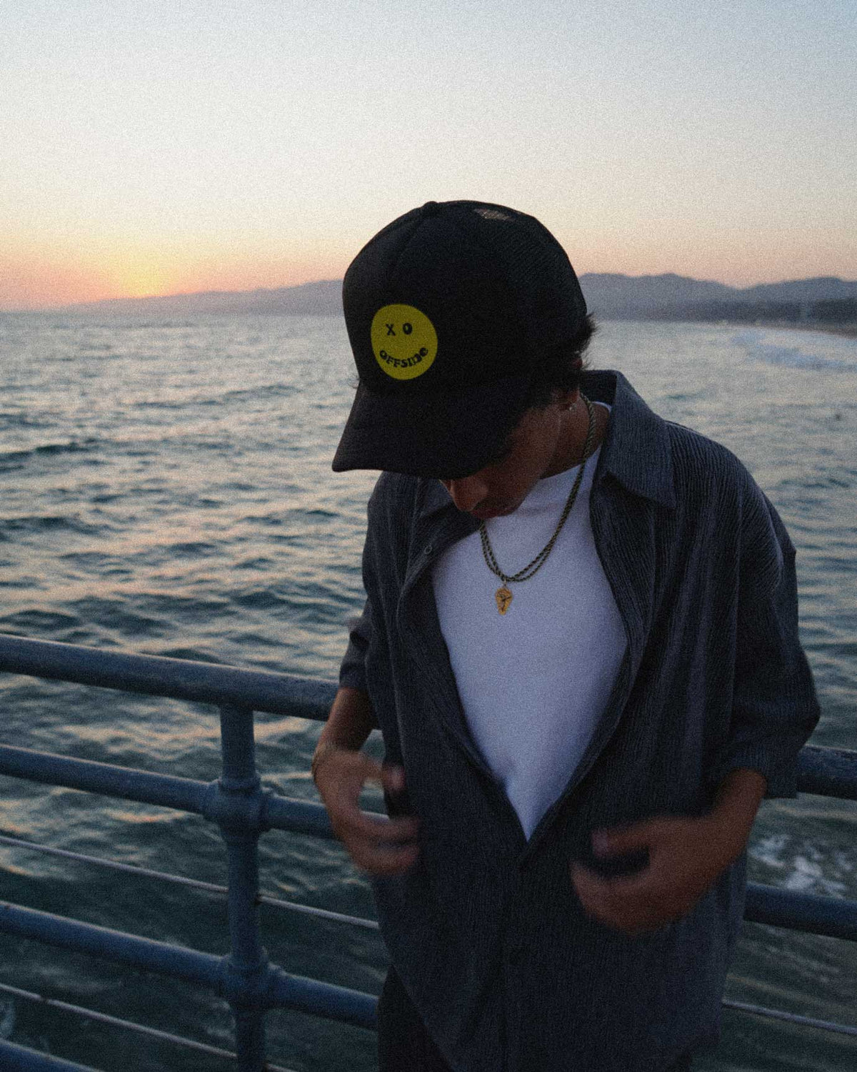 X O Offside 😇 Foam Trucker Hat - Black (AVAILABLE NOW)